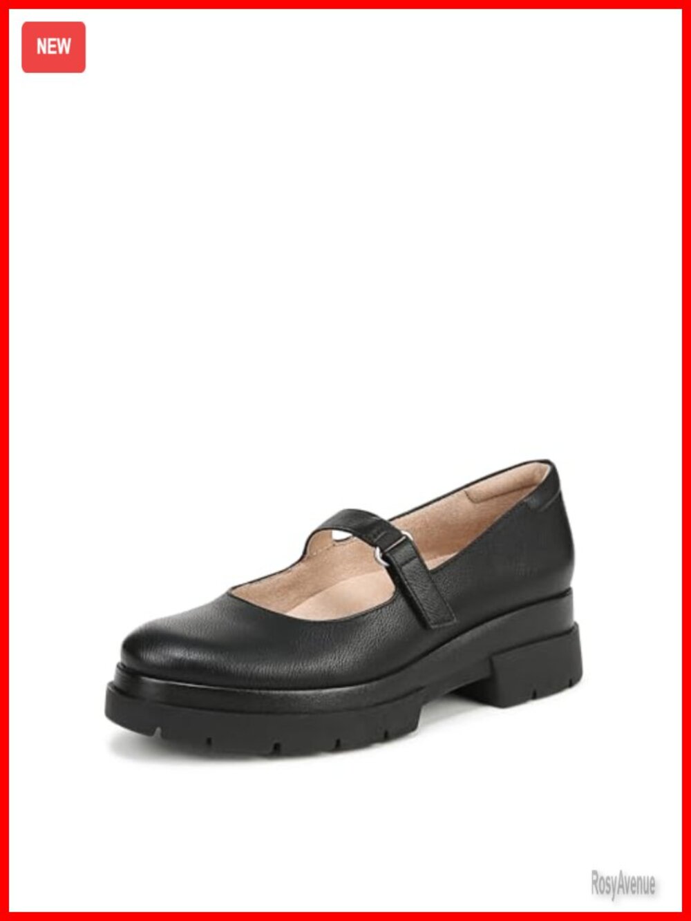 Mary Jane Platform Flats with Adjustable Strap and ContourFIT Comfort
